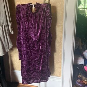 ModCloth In with the‎ Nouveau plus size  velvet shift dress. Worn about 2x